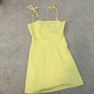 H&M yellow gingham sundress